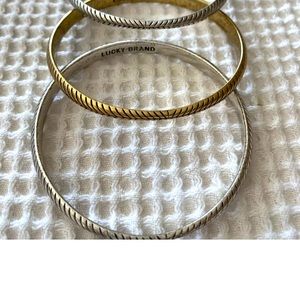 Lucky Brand Bangle Bracelets lot of 3